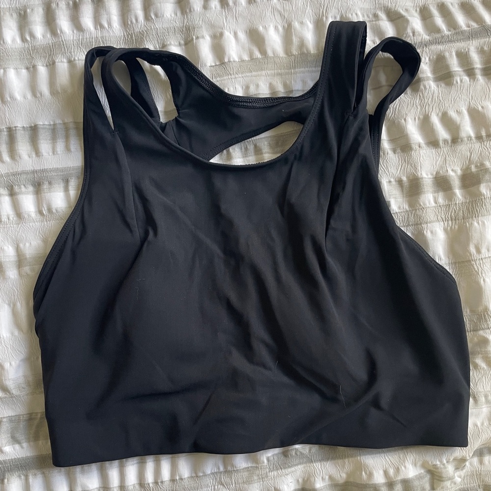 Lululemon high neck open back sports bra